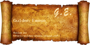 Gulden Emese névjegykártya